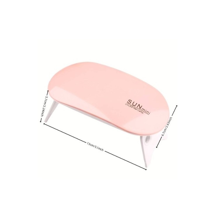Mini UV/ LED 6W manicure voor USB Pink 1 stuk