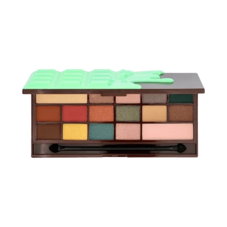 Makeup Revolution I Heart Makeup Palette of 16 eye shadows Chocolate Mint 3.66 g