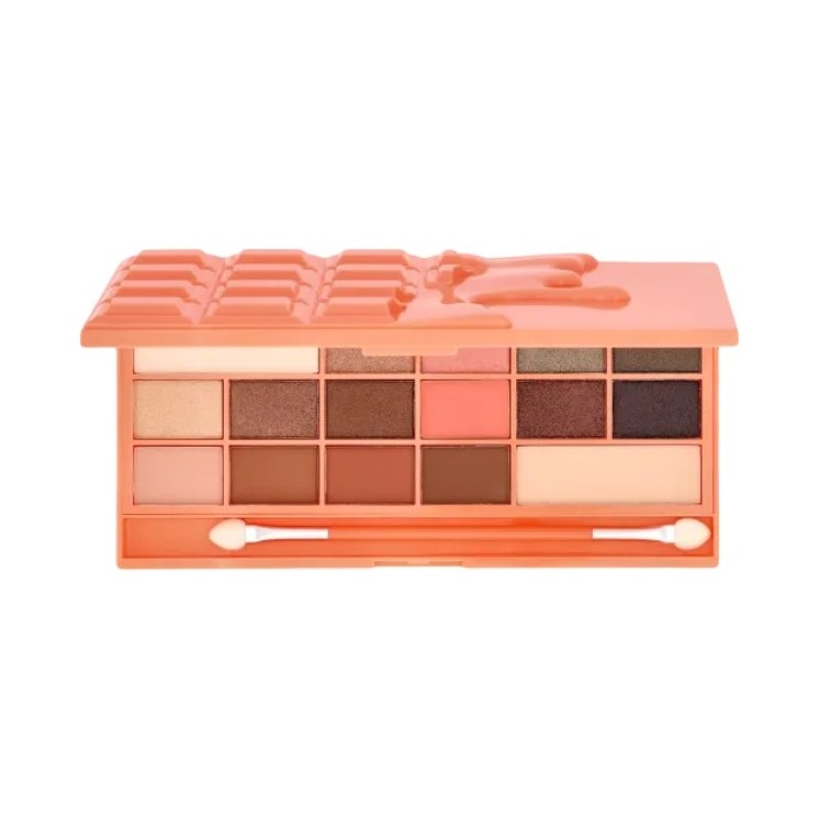 Makeup Revolution I Heart Makeup Palette met 16 Chocolate Peach oogschaduws 3,66 g