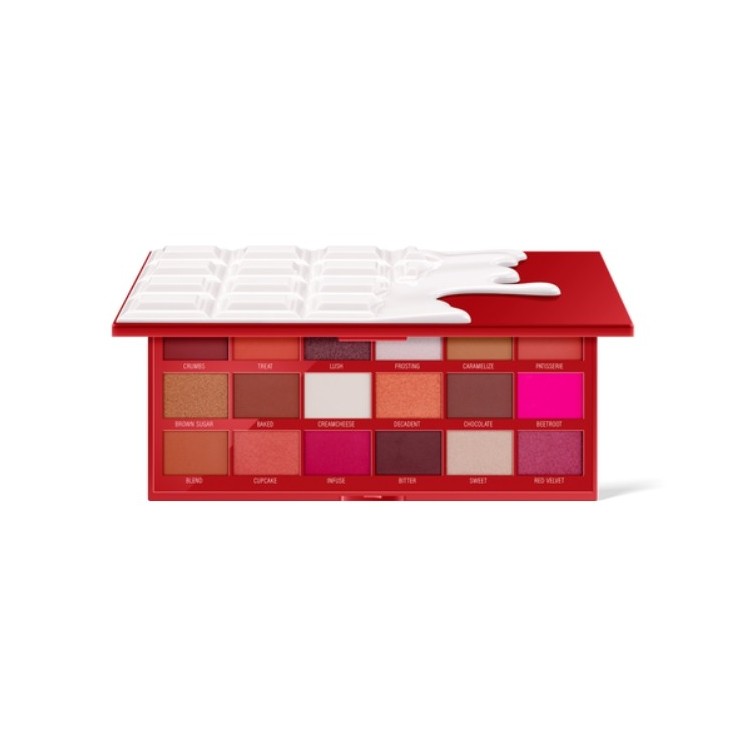 Makeup Revolution I Heart Makeup Palette 18 тіней для повік Chocolate Red Velvet 1 г
