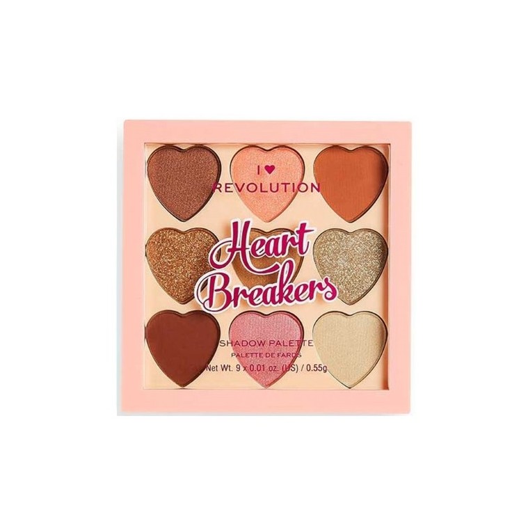 Makeup Revolution I Heart Makeup Palette mit 9 Lidschatten Heart Brakers Majestic 0,55 g