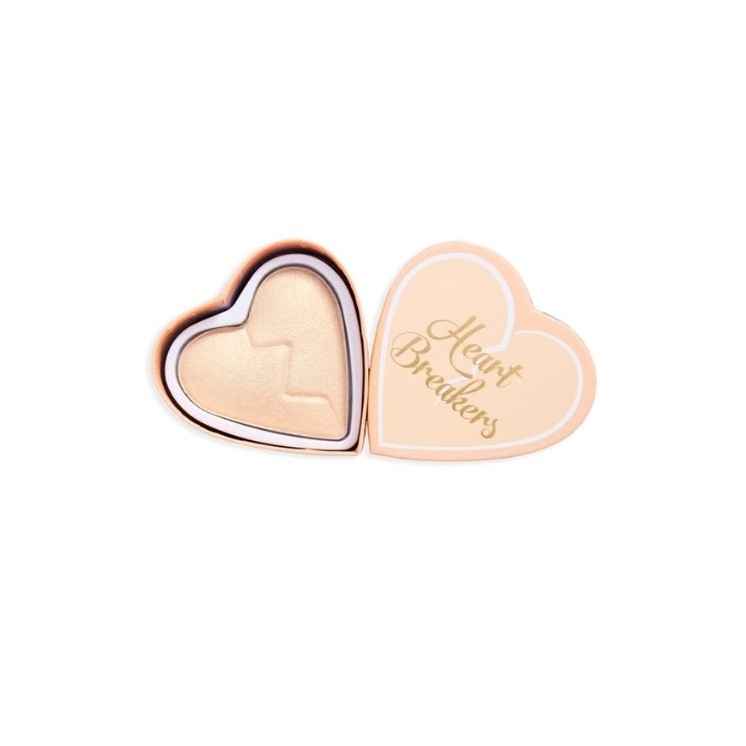 Makeup Revolution I Heart Revolution Heart Breakers Face highlighter Golden 10 g