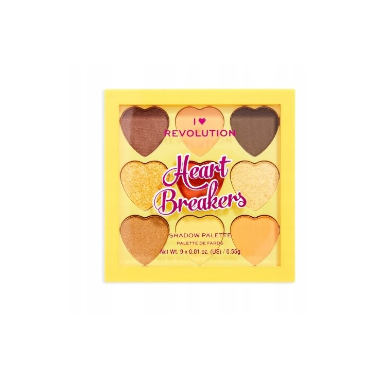 Makeup Revolution I Heart Revolution Palette mit 9 Lidschatten Heartbreakers Joy 0,55 g