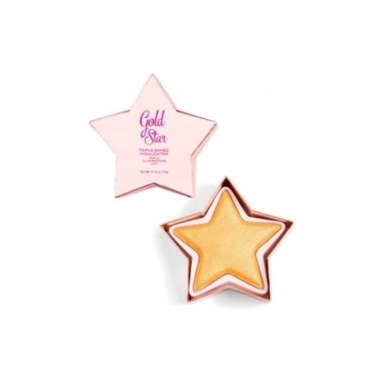 Makeup Revolution I Heart Revolution Star of Show Gesichts-Highlighter Gold Star 5 g