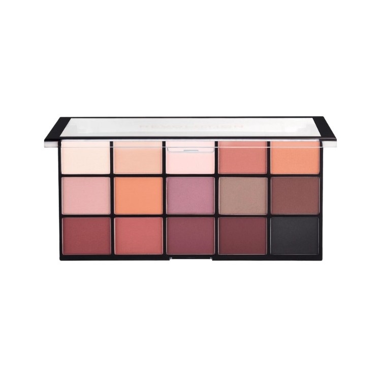 Makeup Revolution Re-loaded Palette of 15 eye shadows Basic Matt 5 g