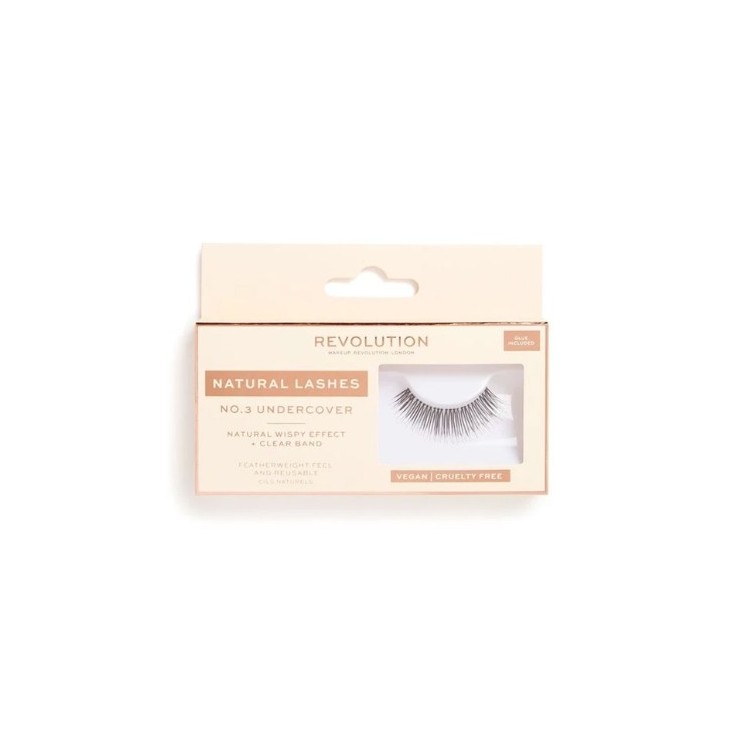 Makeup Revolution Natural Lashes Strip eyelashes / NO.3 /