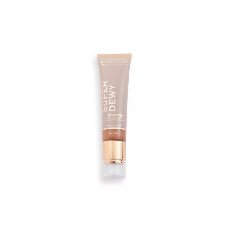 Makeup Revolution SuperDewy Coloring Hydraterende Gezichtscrème Karamel 50 ml