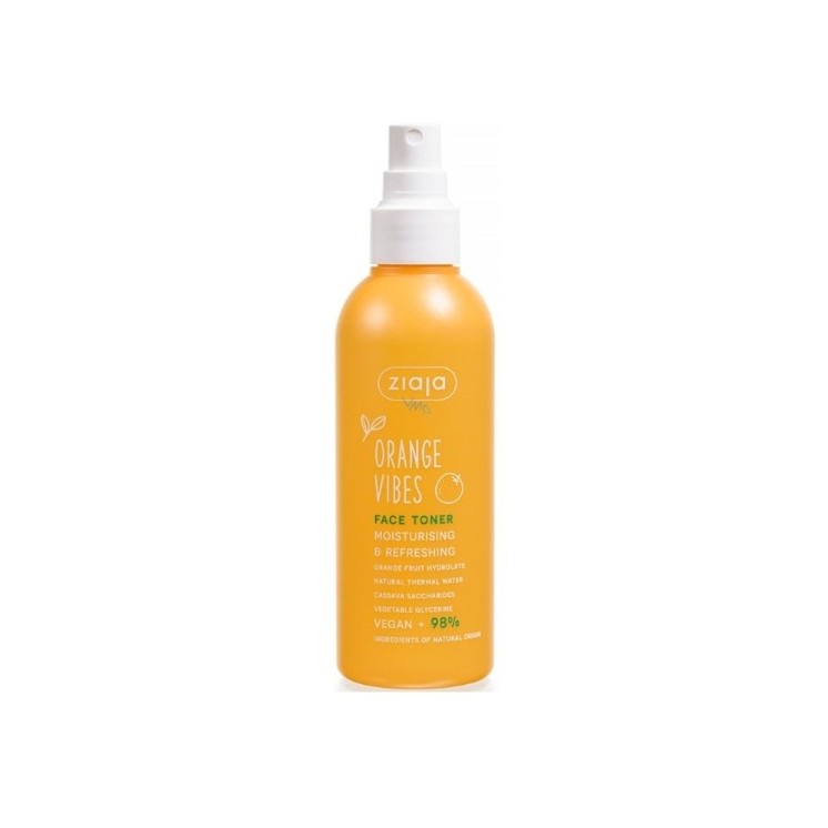Tonique visage hydratant et rafraîchissant Ziaja Orange Vibes 190 ml