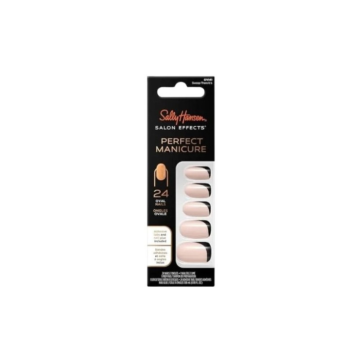 Sally Hansen Salon Effects Perfect Manicure Curve Base тіпси для нігтів 24 шт