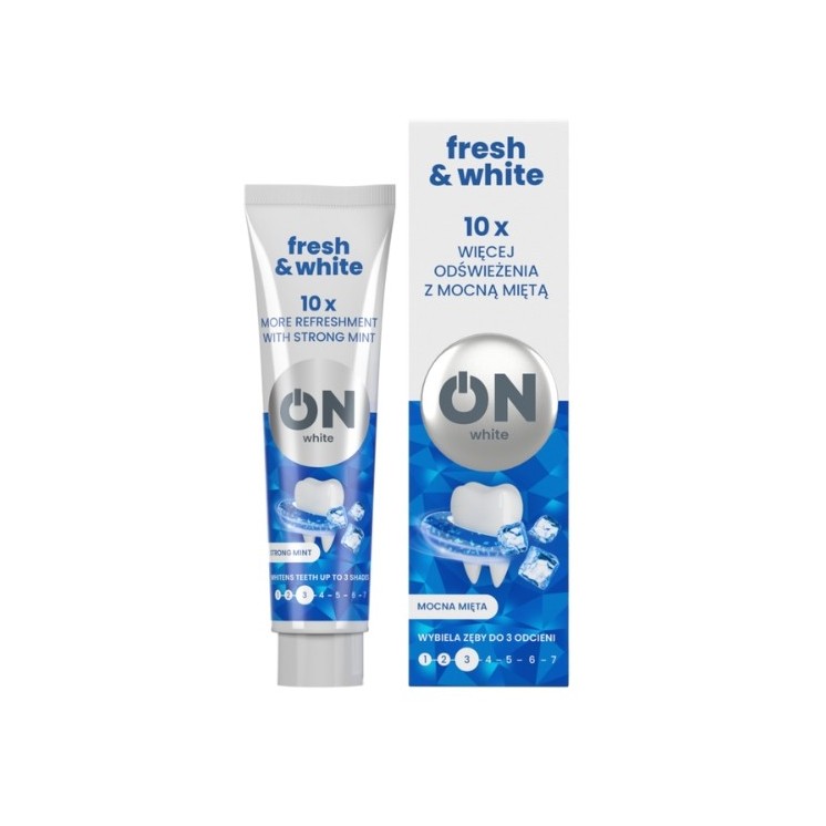 ON WHITE FRESH Whitening toothpaste Strong mint 75 ml