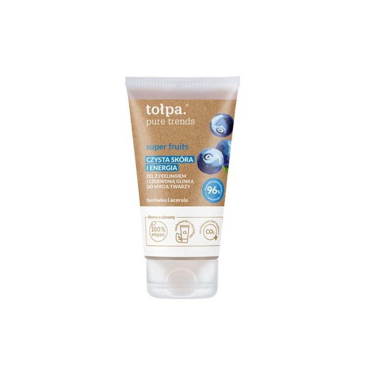 Tołpa Pure Trends Super Fruits Gezichtsreinigingsgel met peeling 150 ml
