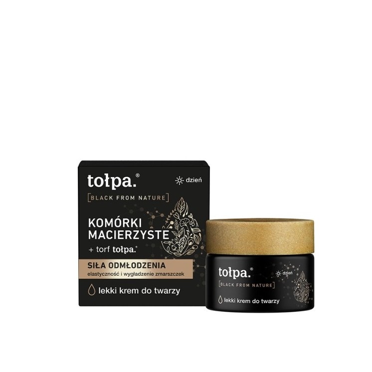 Tołpa Black From Natur leichte Gesichtscreme für den Tag Stammzellen 50 ml