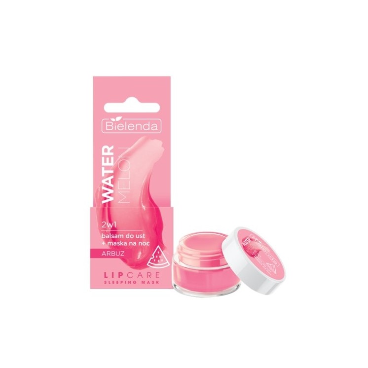 Bielenda Lip Care Slaapmasker Watermelon Mania 2in1 Lippenbalsem + nachtmasker