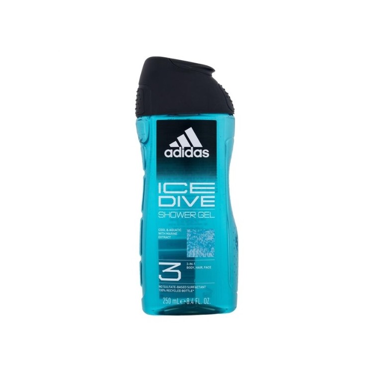 Adidas Duschgel für Männer 3in1 Ice Dive 250 ml