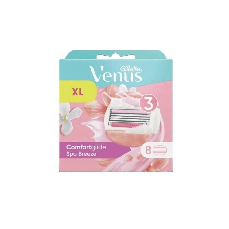 Gillette Venus Comfortglide Spa Breeze razor refills 8 pcs