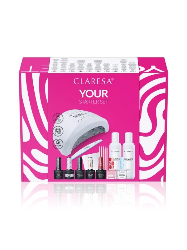 Claresa Zestaw startowy do manicure Your Starter Set  z Lampą UV