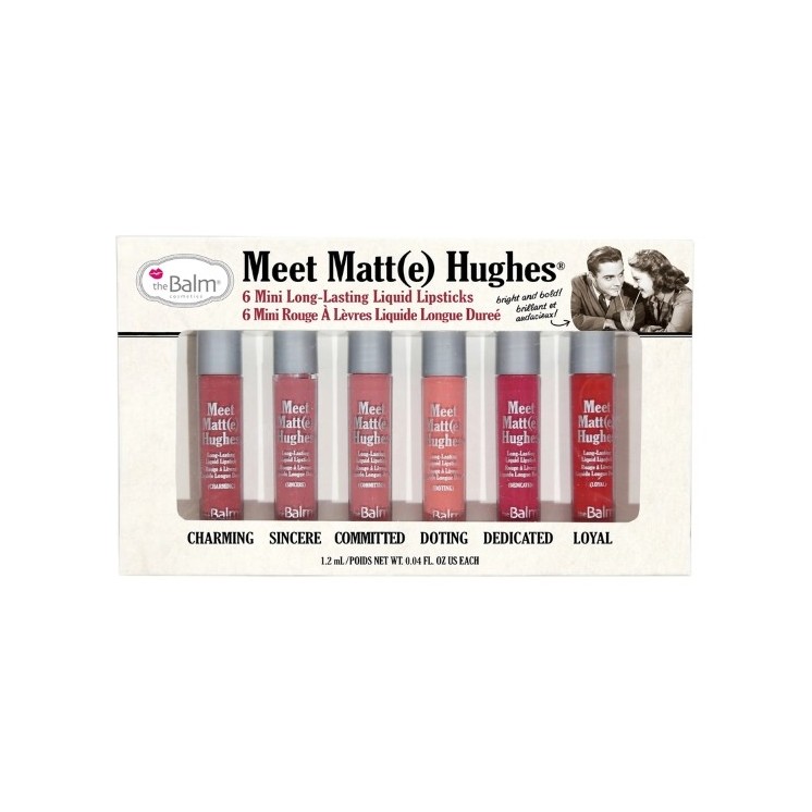 theBalm Meet Matte Hughes Mini Kit A set of six matte Lipsticks