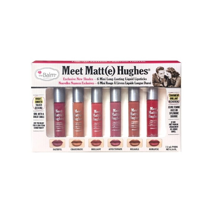 theBalm Meet Matte Hughes Mini Kit Набір із шести матових помад