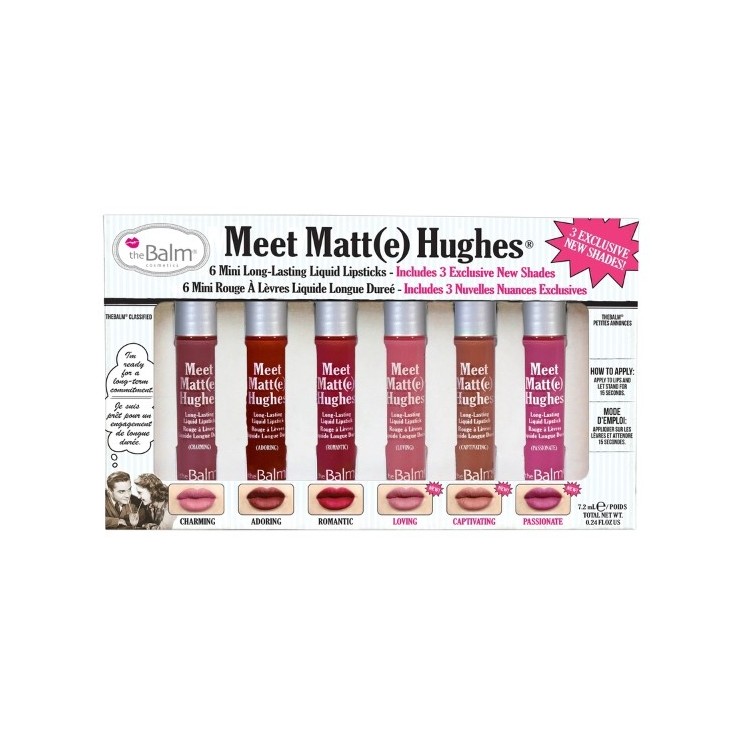 theBalm Meet Matte Hughes Mini Kit Een set van zes matte lippenstiften