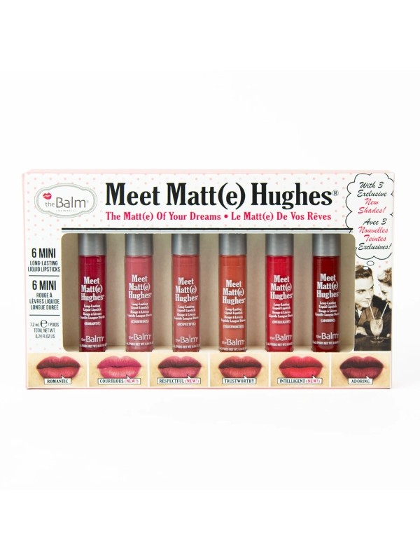 theBalm Meet Matte Hughes Mini Kit Zestaw Pomadek do ust w płynie /12/