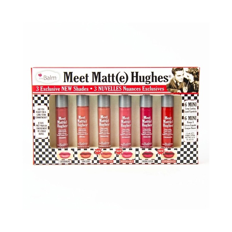 theBalm Meet Matte Hughes Mini Kit vloeibare lippenstiftset /14/