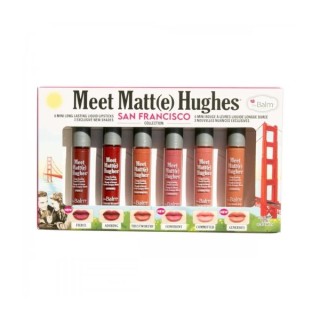 theBalm Meet Matte Hughes Mini Kit San Francisco Zestaw sześciu  Pomadek do ust