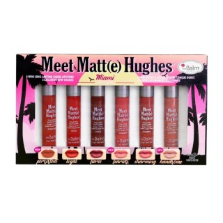 theBalm Meet Matte Hughes Mini Kit Miami Zestaw sześciu matowych Pomadek