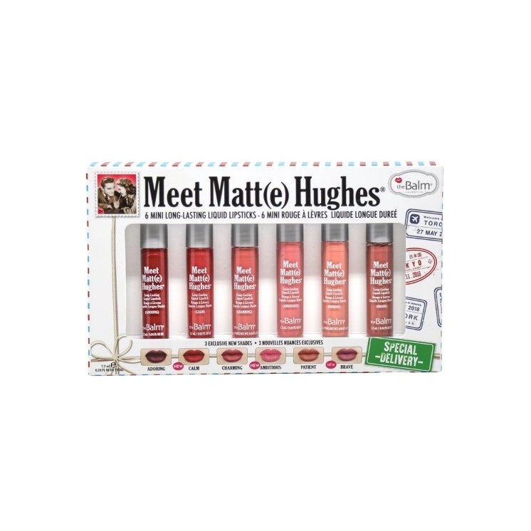 theBalm Meet Mini Kit Special Delivery Set mit sechs matten Lippenstiften