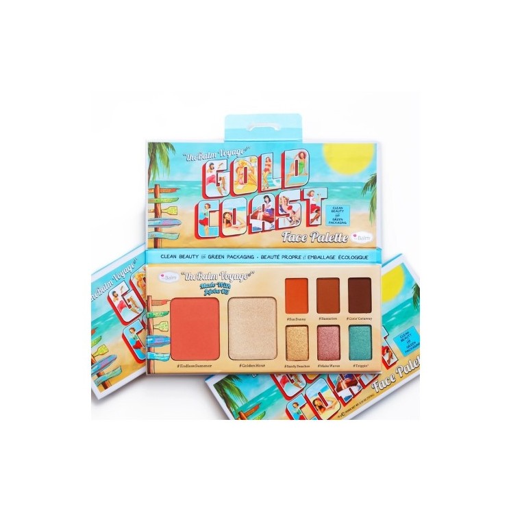 theBalm C&G Gold Coast Palette 6 Lidschatten + Highlighter + Rouge 10 g