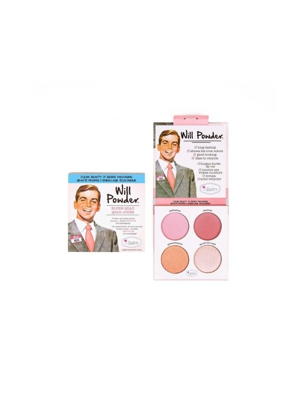 theBalm Will Powder Blush Quad Paletka 4 Róży do policzków 10 g