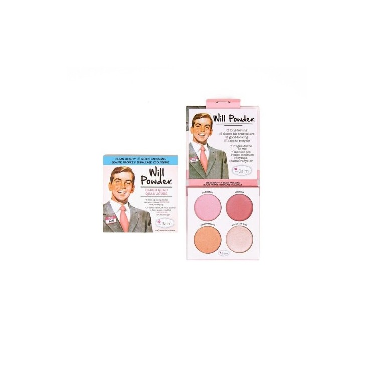 theBalm Will Powder Blush Quad Palette з 4 рум'ян 10 г