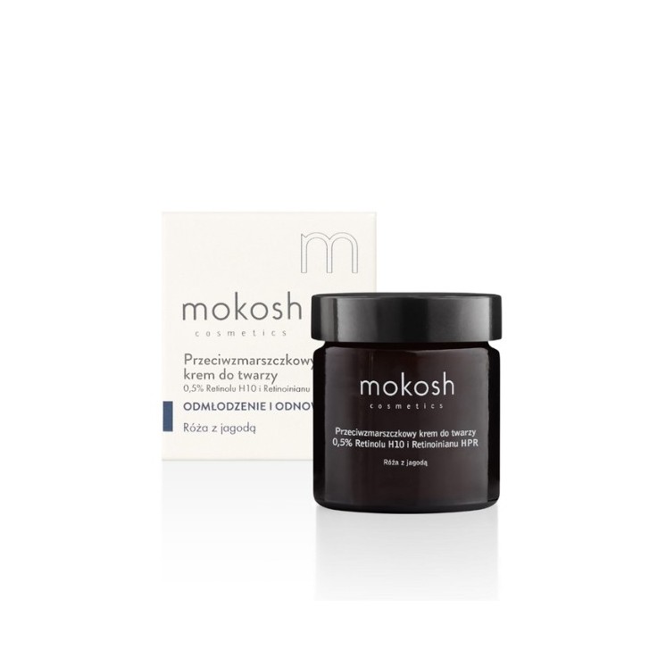 MokoshGesichtscreme 5 % Retinol H10 und Retinoat HPR Rose 60 ml