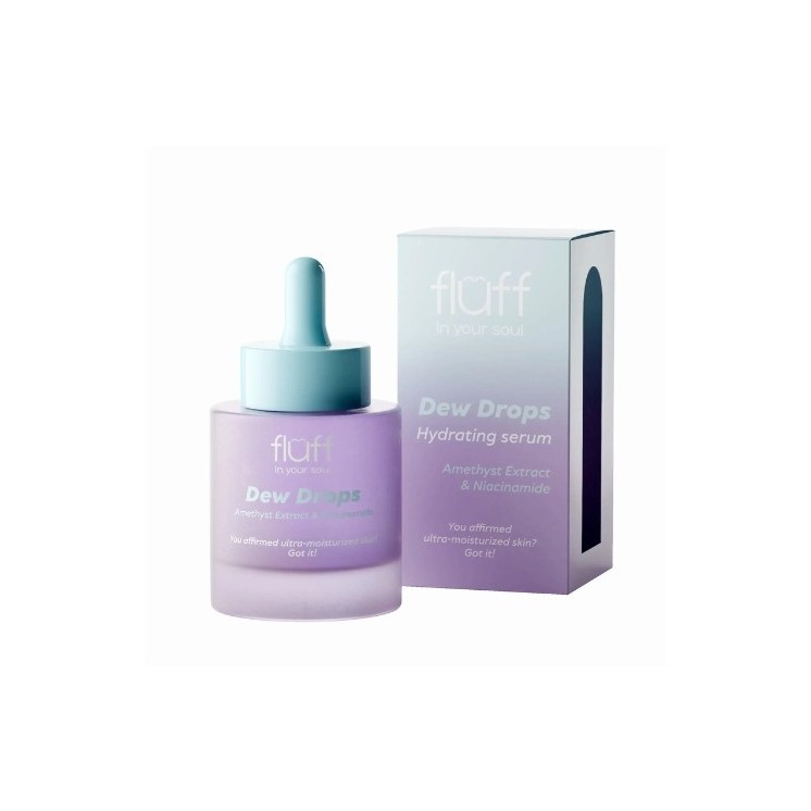 Fluff Dew Drops verfraaiend Serum met amethist en niacinamide 30 ml