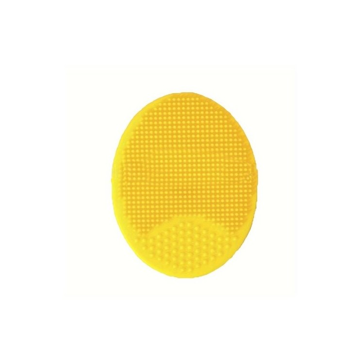 Silicone face cleansing pad Yellow 1 piece