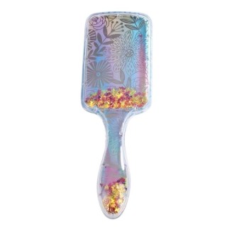 Flower Blue Square Hair Brush 1 piece