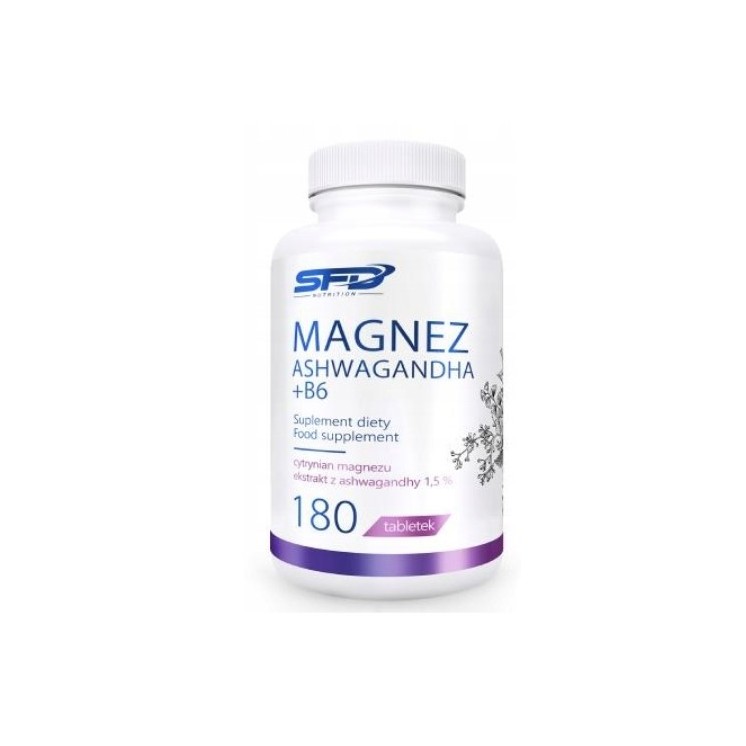 SFD Magnesium Ashwagandha + B6 180 Kapseln