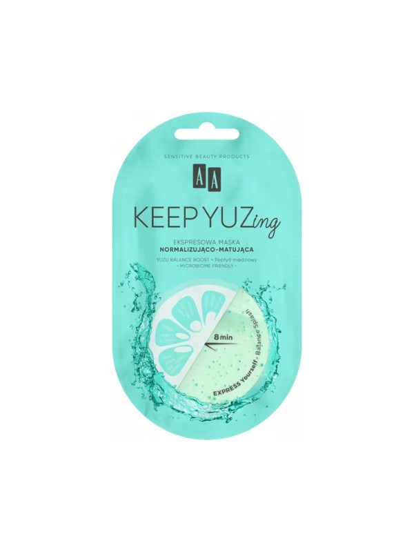 AA Keep Yuzing Balance Splash normalizująco-matująca Maseczka do twarzy 7 ml