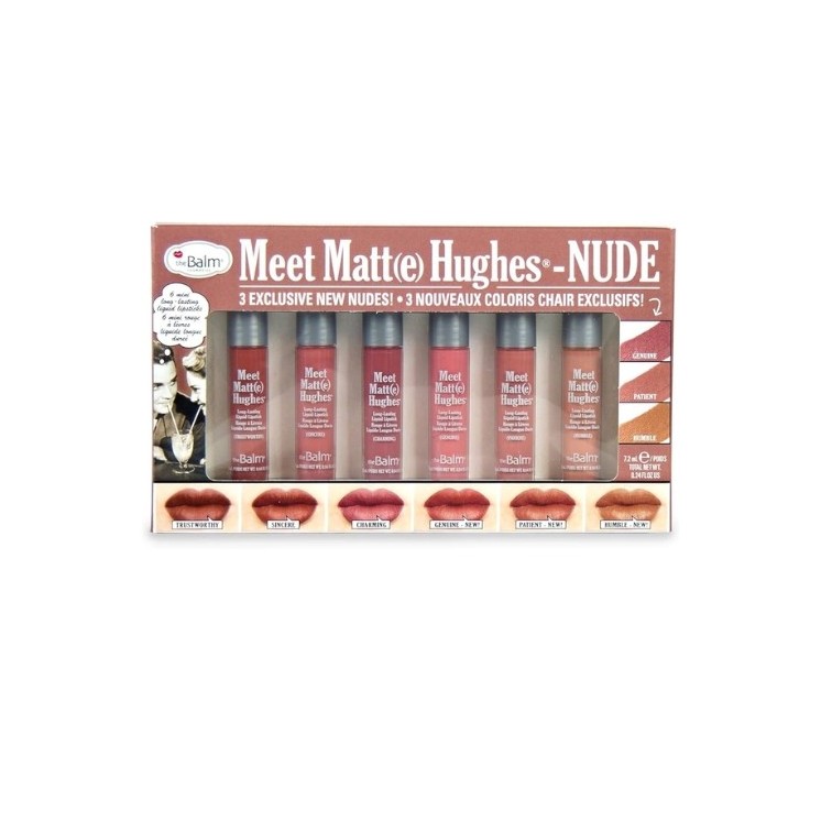 theBalm Meet Matte Hughes Mini Kit Set van zes matte lippenstiften