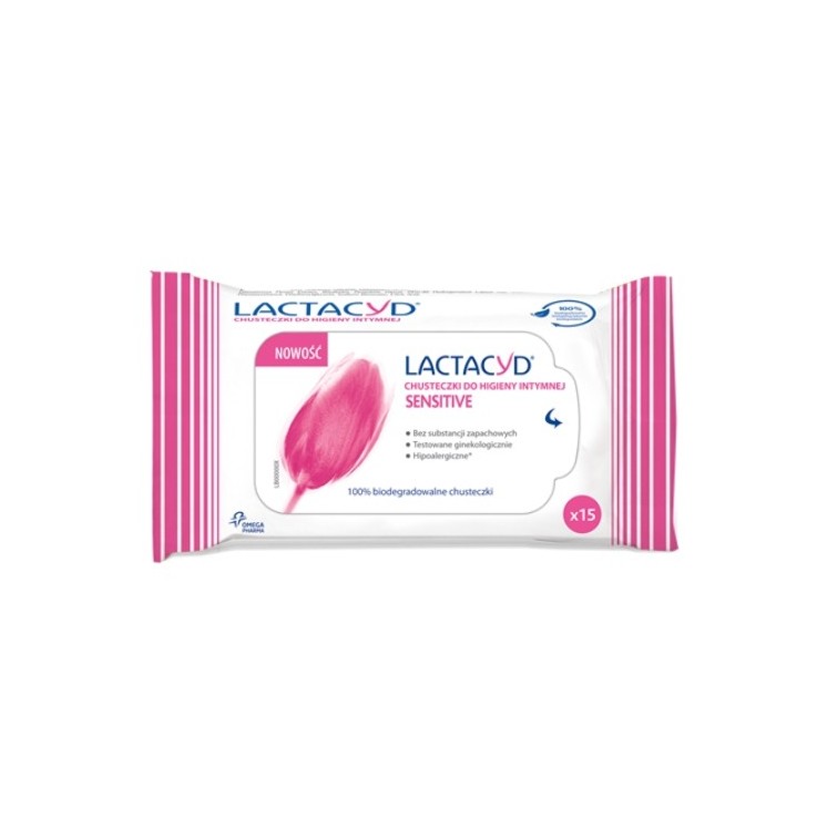 Lactacyd Sensitive Intieme hygiënedoekjes 15 stuks