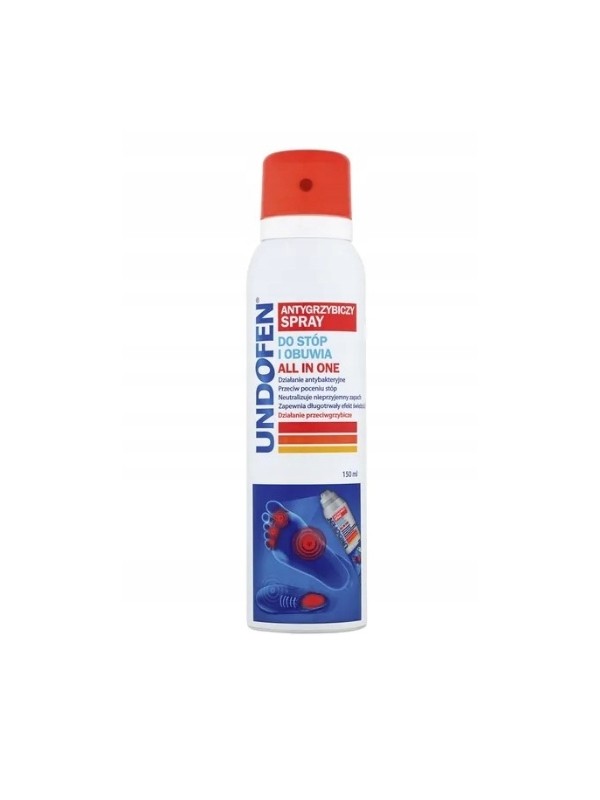 Undofen antygrzybiczny Spray do stóp i obuwia 150 ml