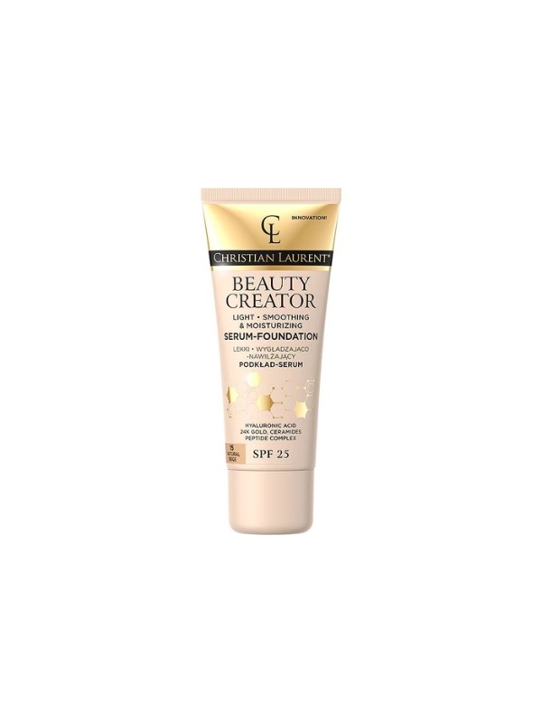 Eveline Christian Laurent Beauty Creator lekki Podkład-serum SPF25 /15/ Natural Beige 30 ml