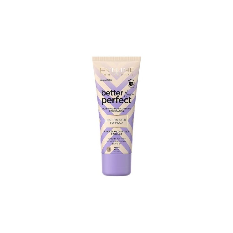 Eveline Better than Perfect feuchtigkeitsspendende und abdeckende Foundation /1, 5 Beige Ivory 30 ml
