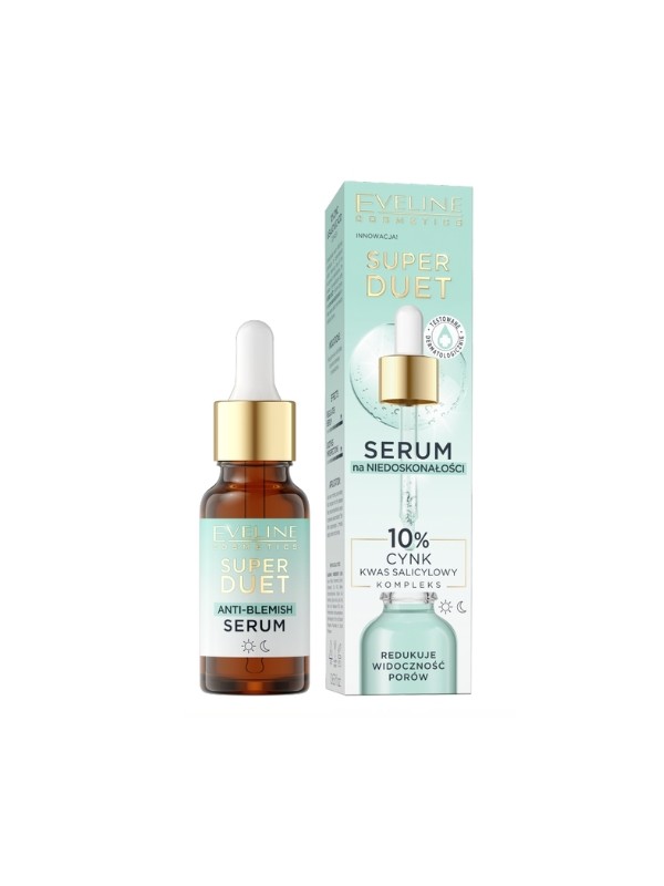 Eveline Super Duet Serum na niedoskonałości Kwas salicylowy 10% i Cynk 18 ml