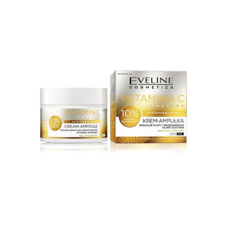 Eveline Vitamine C Therapy egaliseert de huidskleur Crème-ampul voor het gezicht 50 ml