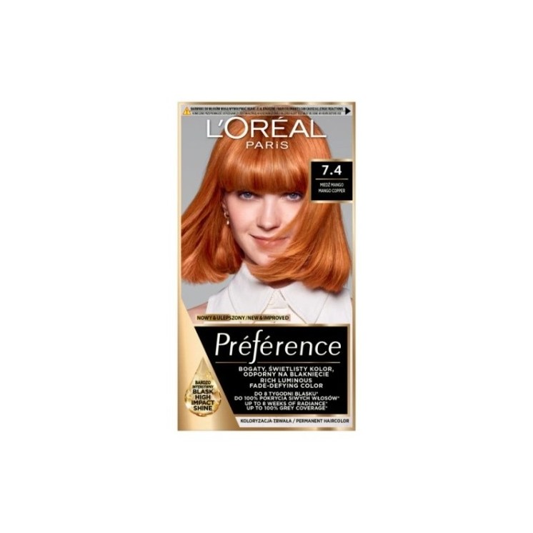L'oreal Preference Haarfärbemittel /74/ Copper Mango