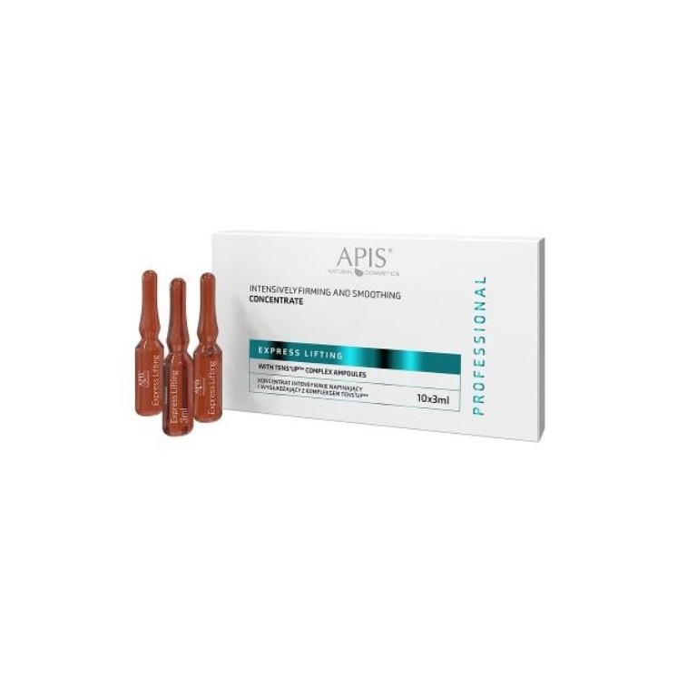 Apis Express intensively tightening lifting Concentrate in ampoules with Tens UpTM complex 10x3 ml