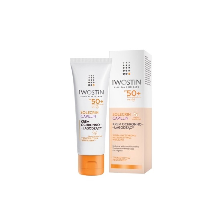 Iwostin Solecrin Capillin Protective and Soothing Face Cream SPF50 50 ml