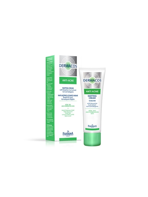 Farmona Dermacos Anti Acne matujący Krem do twrazy na dzień z ekstraktem z bioaktywnego błota 50 ml