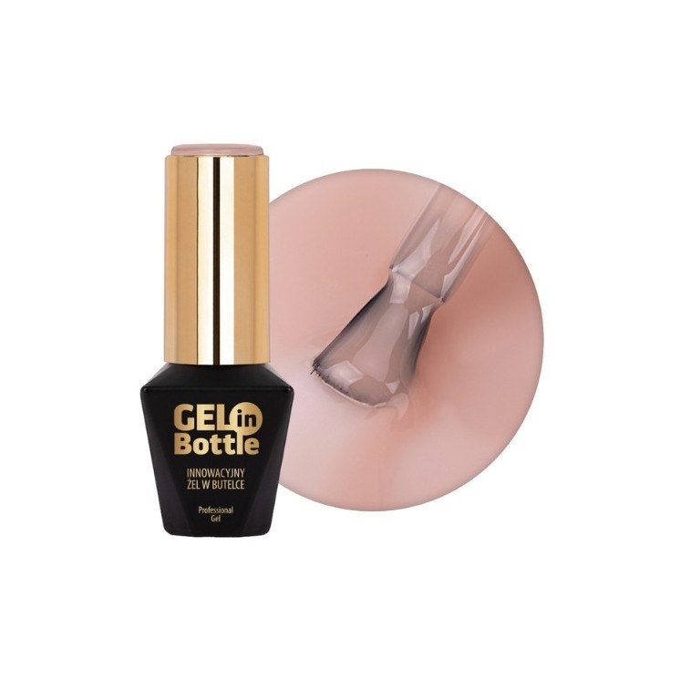 MollyLac Gel in bottle Nagelgel in der Flasche mit einem Jasmine -Multifunktionspinsel 10 g