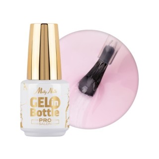 MollyLac Pro Salon Gel in der Flasche Nagelgel in der Flasche mit Multifunktionspinsel Ice Pink 15 g